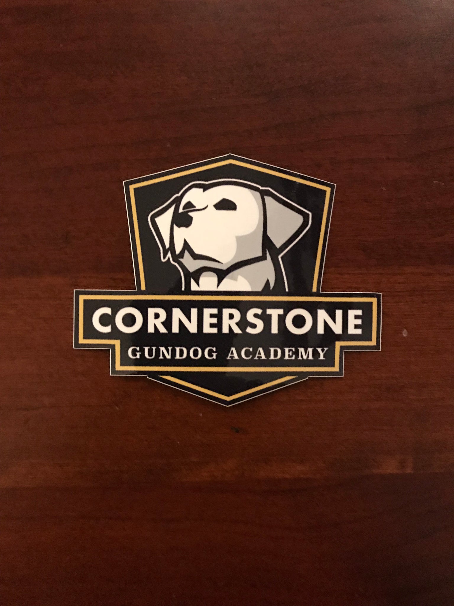 Small Cornerstone Gundog Academy Decal